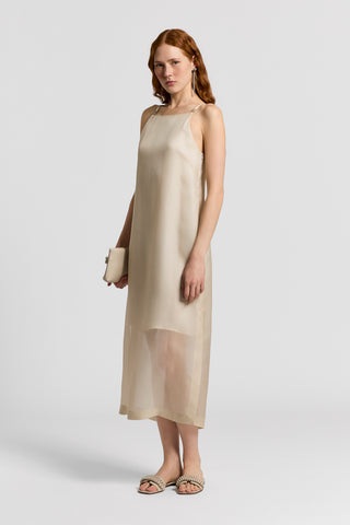 Silk gazar dress