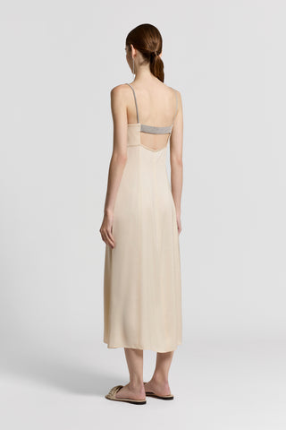 Womens viscose satin dress