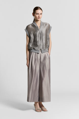 Silk satin top