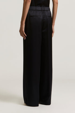 Viscose satin palazzo trousers 4 / 4