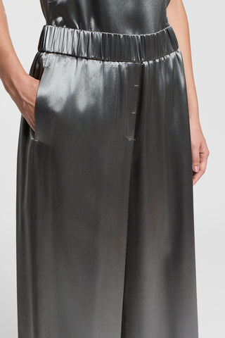 Fluid viscose satin trousers