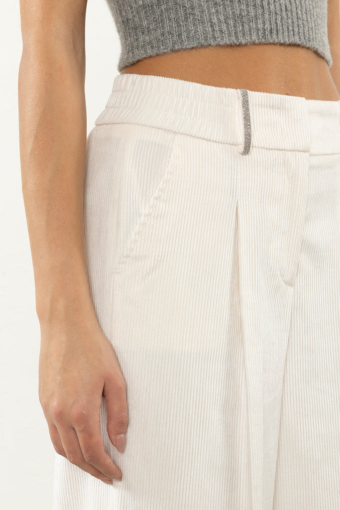 Corduroy cropped trousers  