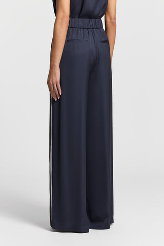 Viscose satin trousers