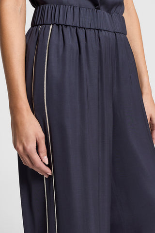 Viscose satin trousers