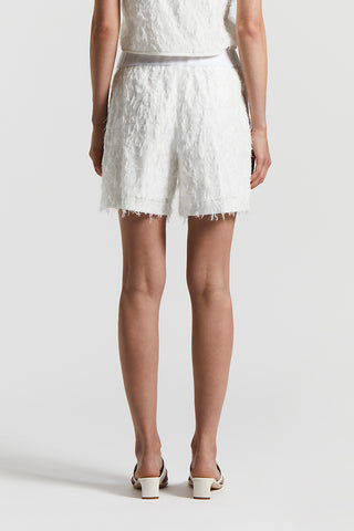 Fil coupé organza shorts