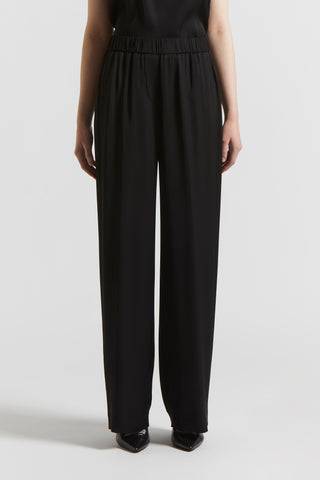 Viscose satin palazzo trousers