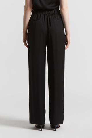 Viscose satin palazzo trousers