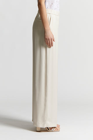 Viscose satin palazzo trousers