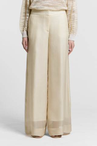 Silk gazar trousers