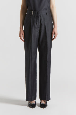 Silk and cotton organza trousers