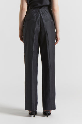 Silk and cotton organza trousers