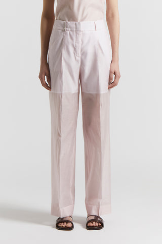 Organza palazzo trousers with darts