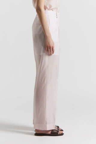 Organza palazzo trousers with darts