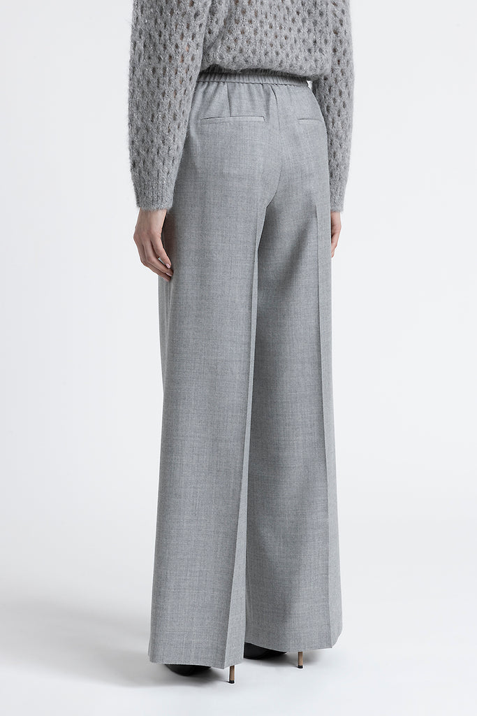 Lurex wool palazzo trousers  