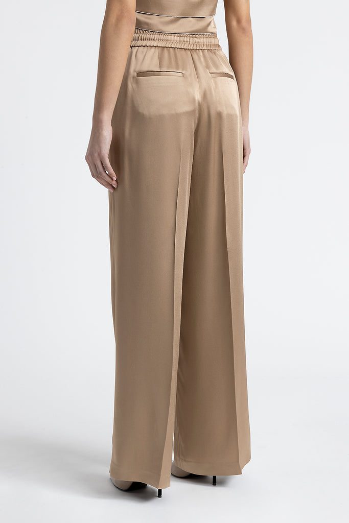 Satin palazzo trousers  