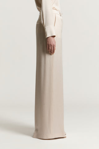 Pantalon palazzo en satin