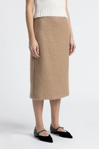 Wool and mohair pencil skirt  