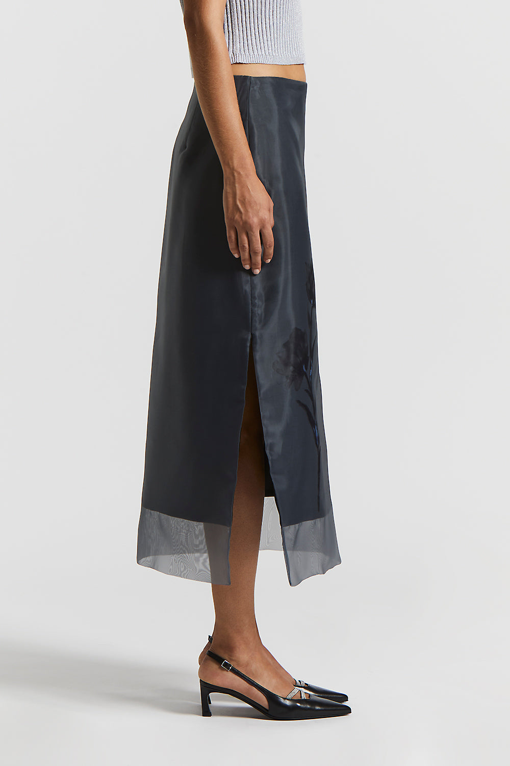 Cotton and silk organza skirt | Peserico