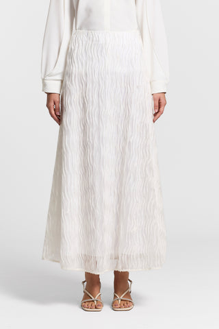 Embroidered organza skirt