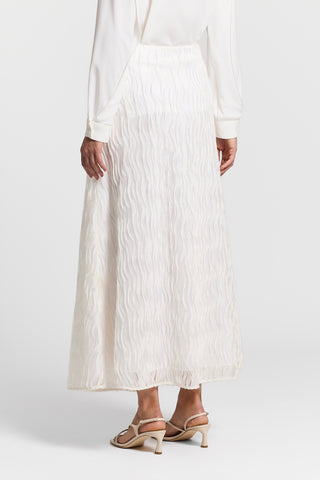 Embroidered organza skirt