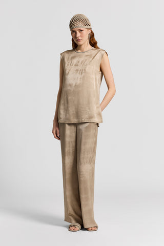 Fluid viscose jacquard shirt