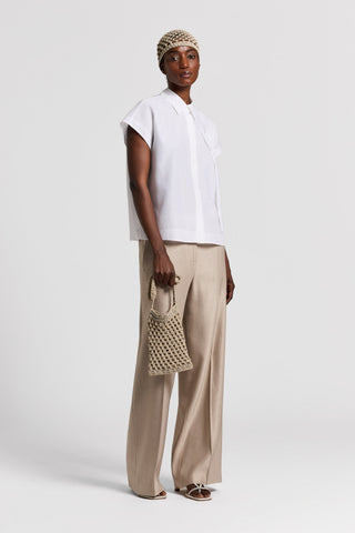 Cotton and silk shirt