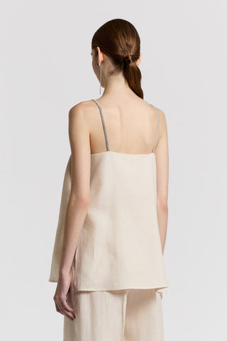 Pure linen canvas top