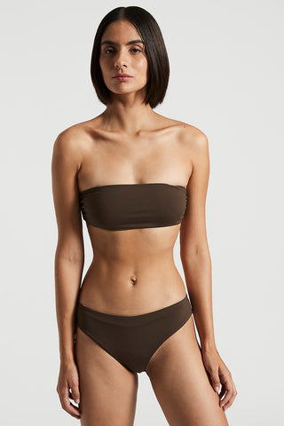 Double-face bikini in opaque Lycra