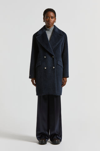 Baby alpaca and wool cloth coat