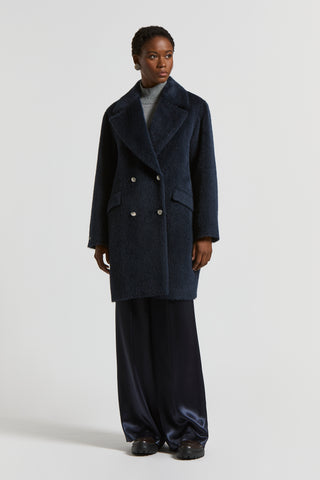 Baby alpaca and wool cloth coat
