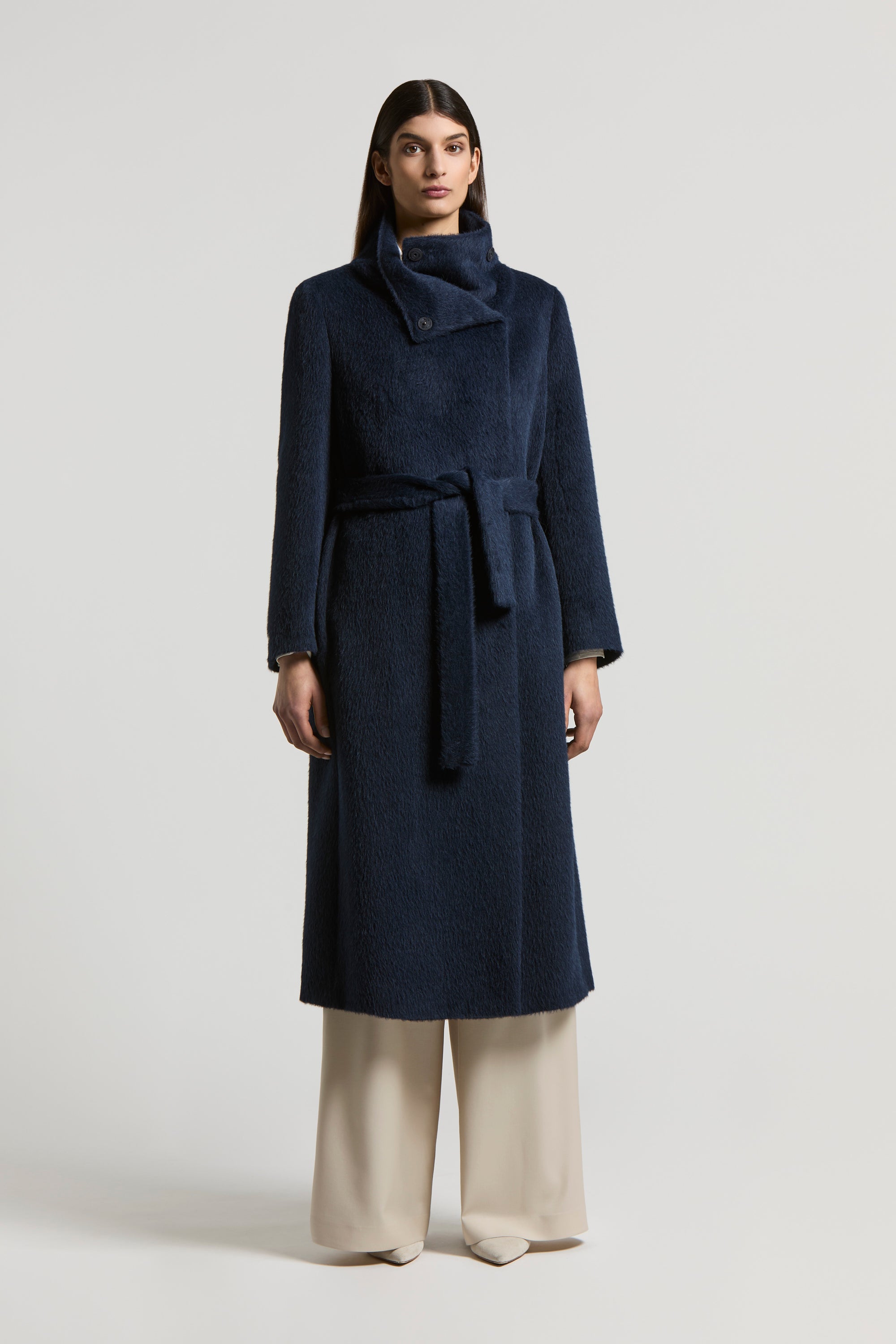 Coat Edward’s wool alpaca size M 70s Vintage Brown Alpaca Lama Overcoat by Havela. M 40DE