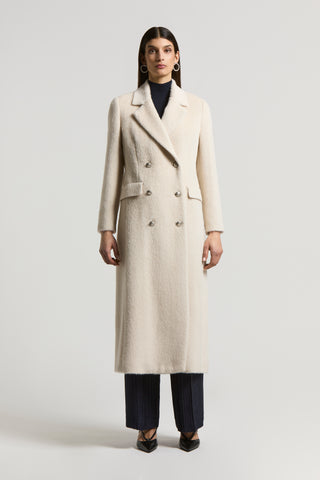 Baby alpaca and wool cloth coat