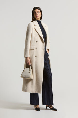 Baby alpaca and wool cloth coat
