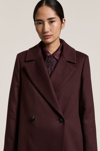 Manteau croisé en drap de laine et cachemire 4 / 5
