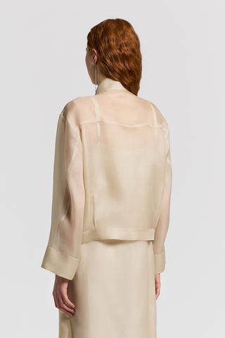 Silk gazar jacket