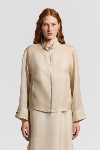 Silk gazar jacket