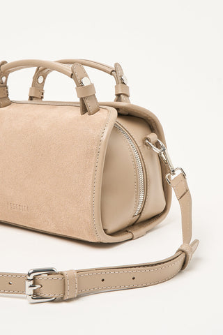 Bauletto-Tasche aus Veloursleder