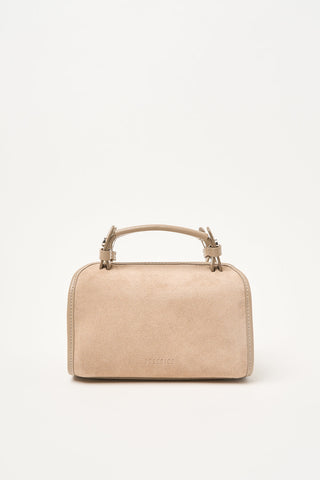 Bauletto-Tasche aus Veloursleder