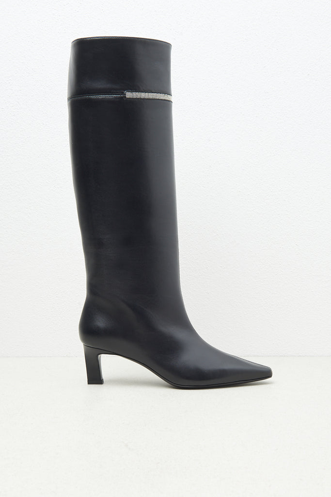 Real leather high heel boot  