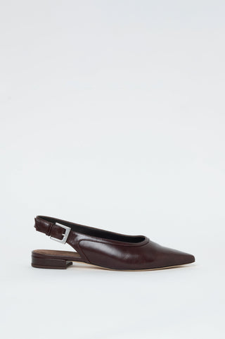 Slingbacks aus echtem Leder