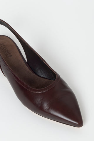 Slingbacks aus echtem Leder