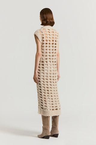 Lurex and alpaca wool dress