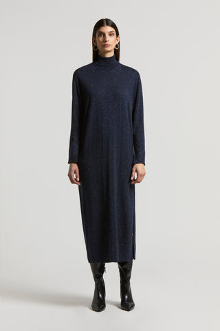Viscose and wool yarn dress