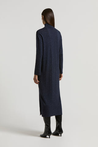 Viscose and wool yarn dress