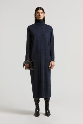 Viscose and wool yarn dress