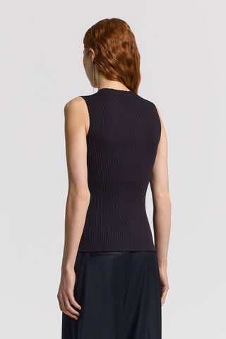 Pure cotton crepe knitted top