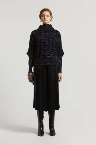 Lurex and alpaca wool jumper