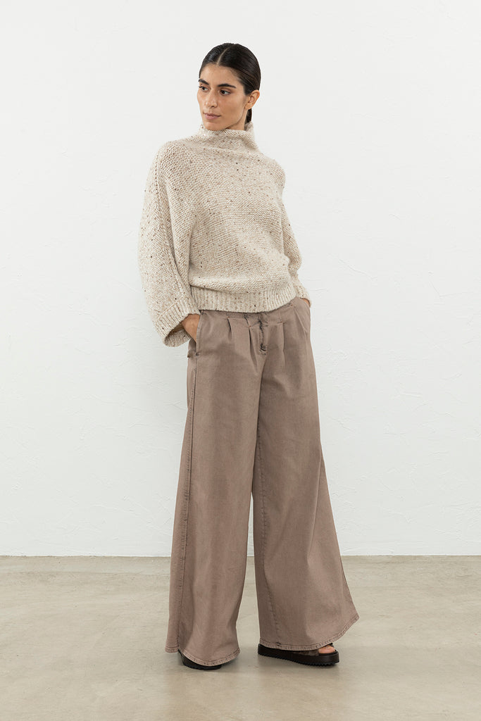 New wool, alpaca and maxi sequin sweater  