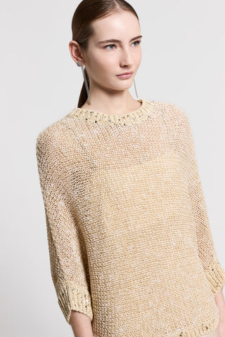 Cotton and sequin sweater