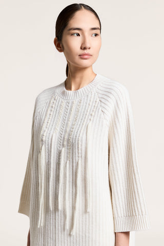Wool, silk and cashmere sweater